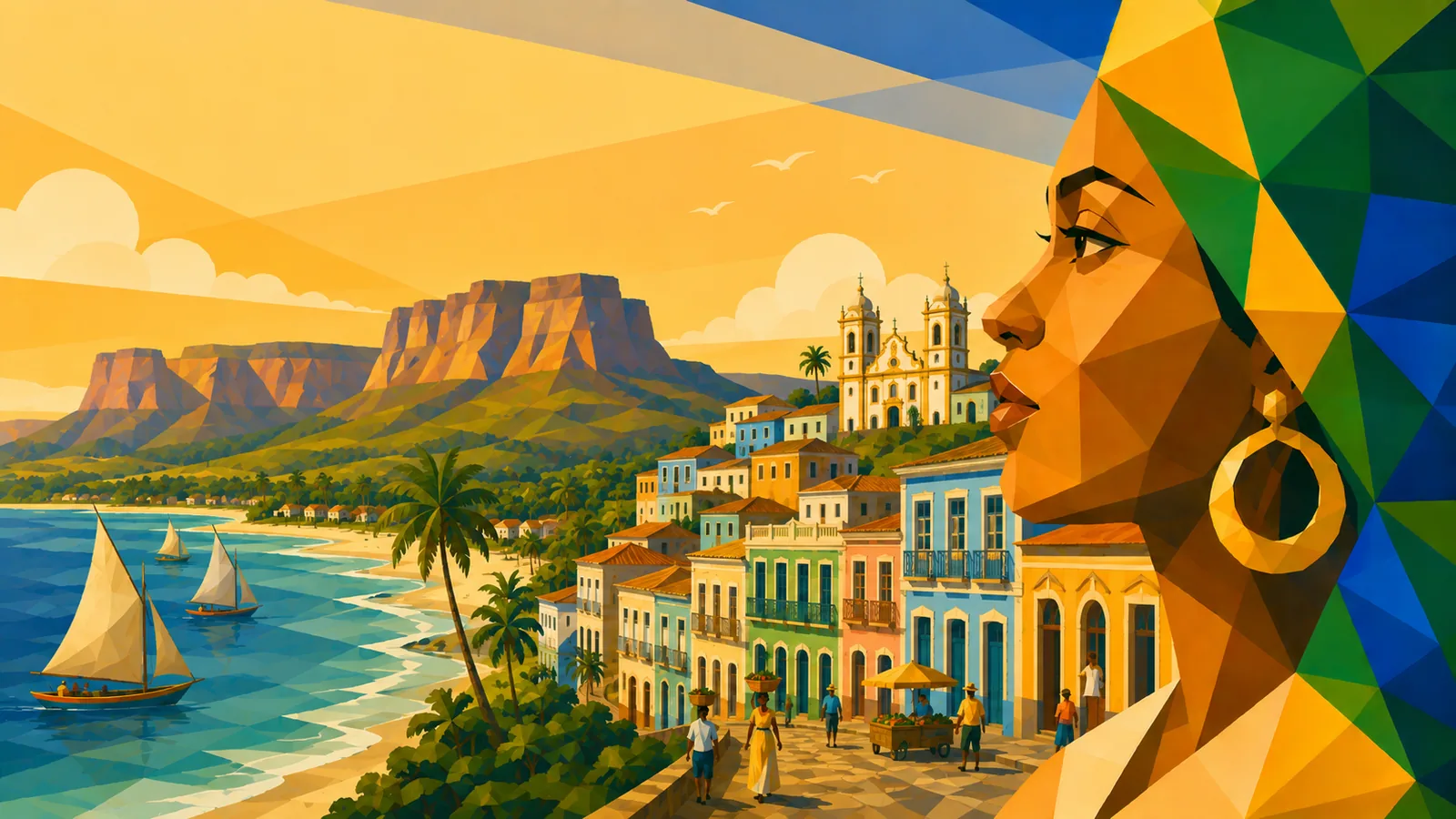 Illustration des Bundesstaats Bahia