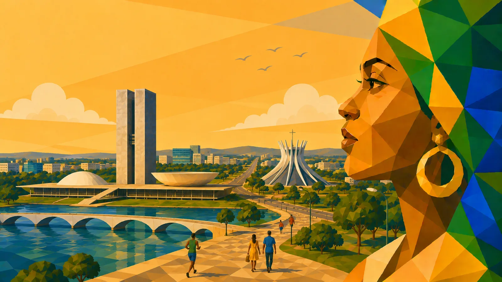 Illustration des Bundesstaats Distrito Federal
