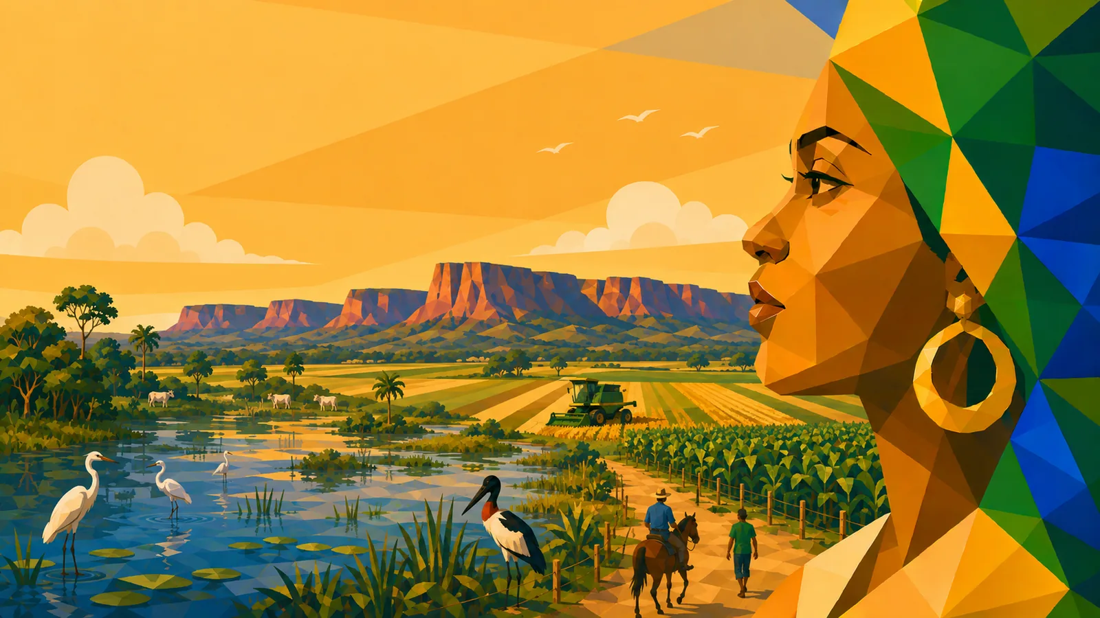 Illustration des Bundesstaats Mato Grosso