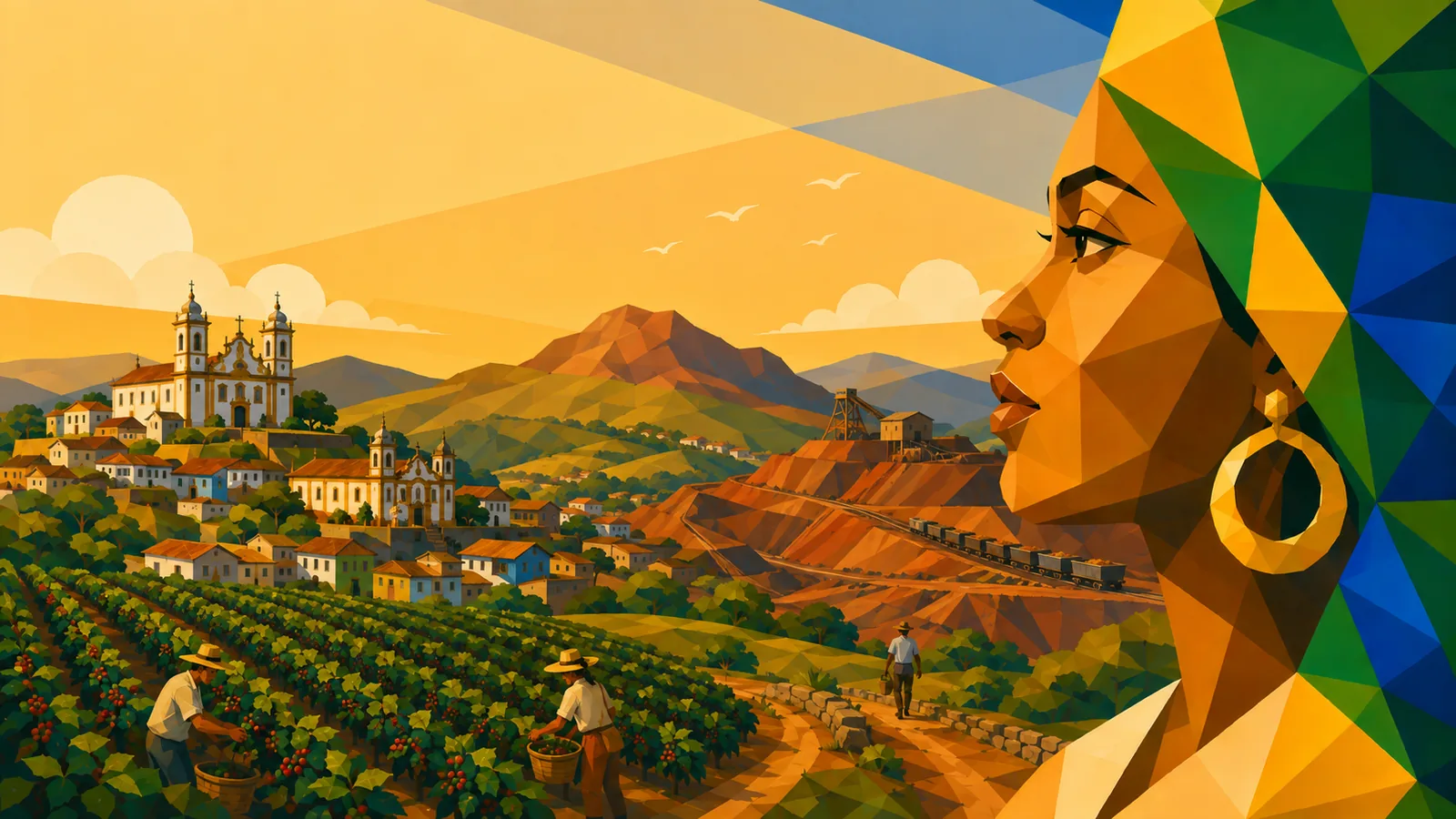 Illustration des Bundesstaats Minas Gerais