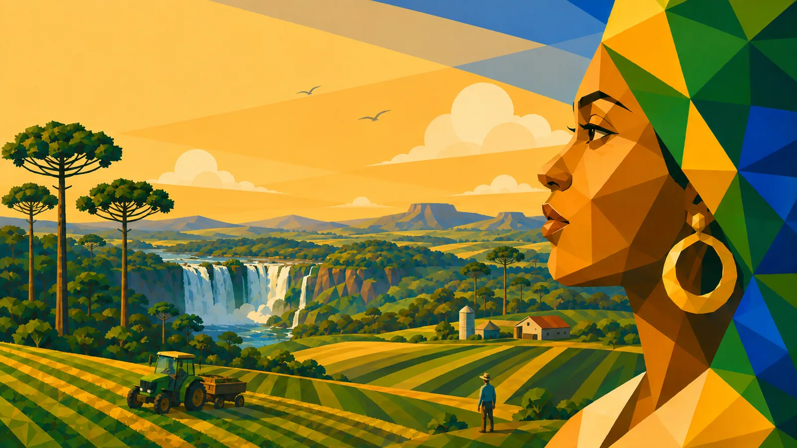 Illustration des Bundesstaats Paraná