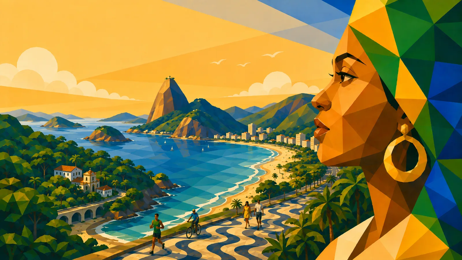 Illustration des Bundesstaats Rio de Janeiro