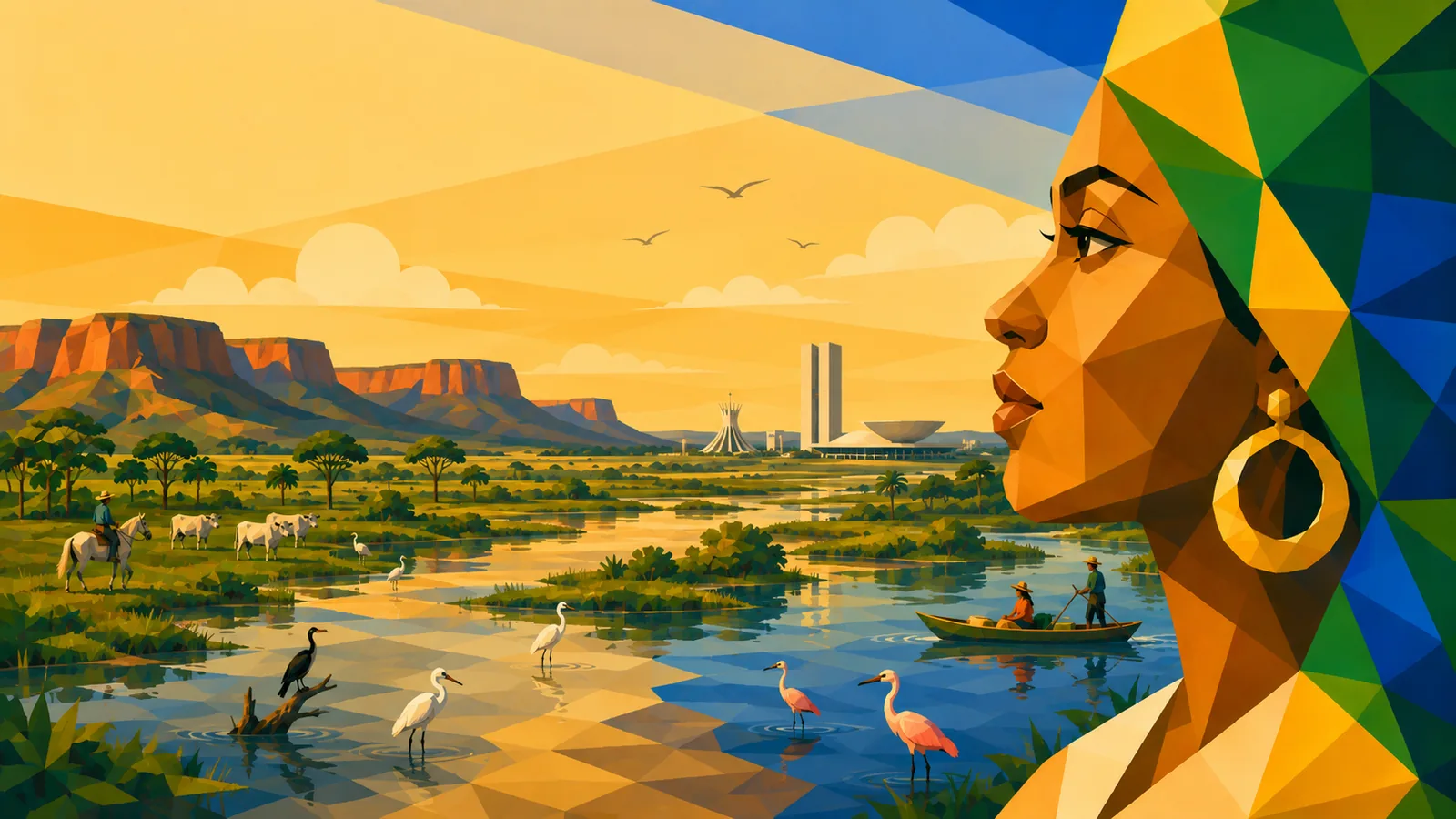 Illustration der Großregion Centro-Oeste