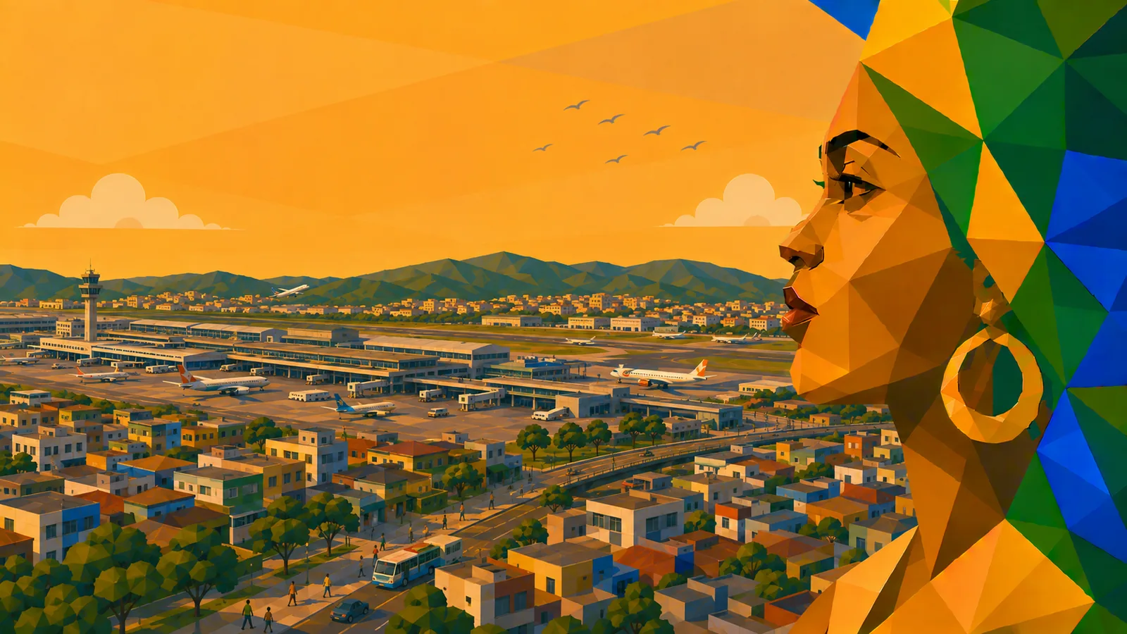 Illustration von Guarulhos im Bundesstaat São Paulo