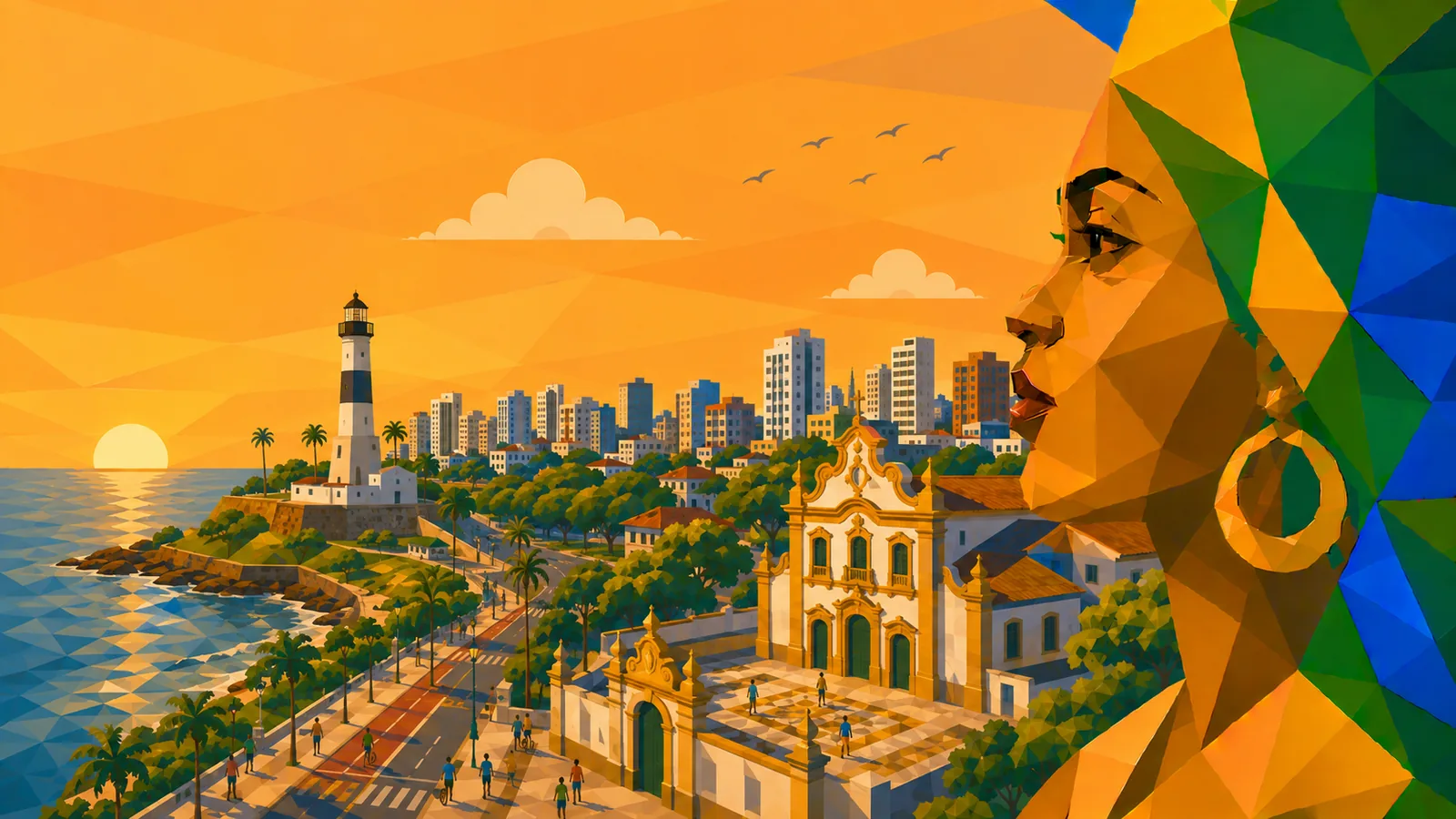 Illustration von João Pessoa im Bundesstaat Paraíba