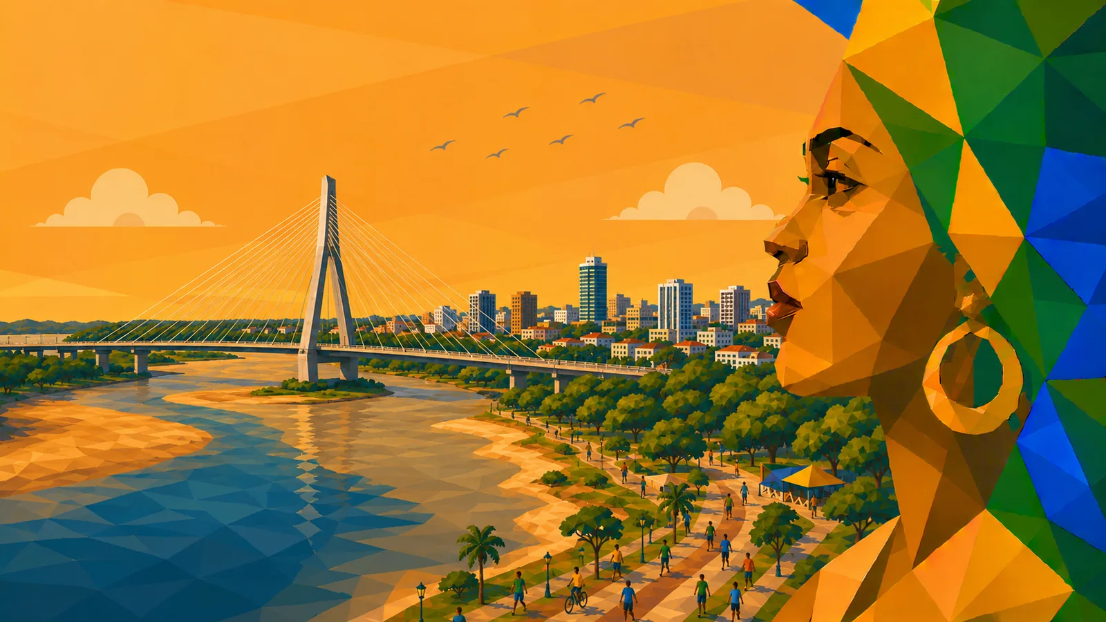 Illustration von Teresina im Bundesstaat Piauí